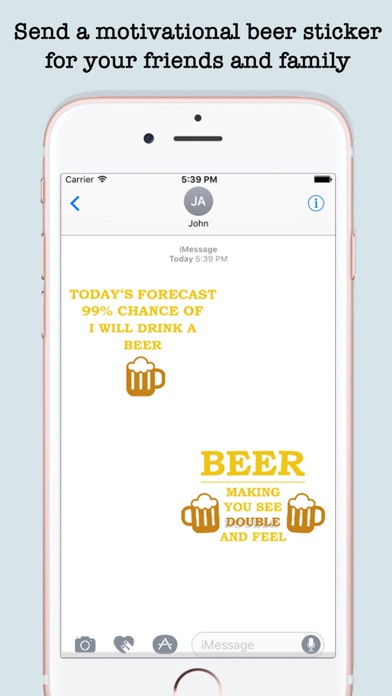 Funny Beer Quotes Stickers For iMessageのおすすめ画像4
