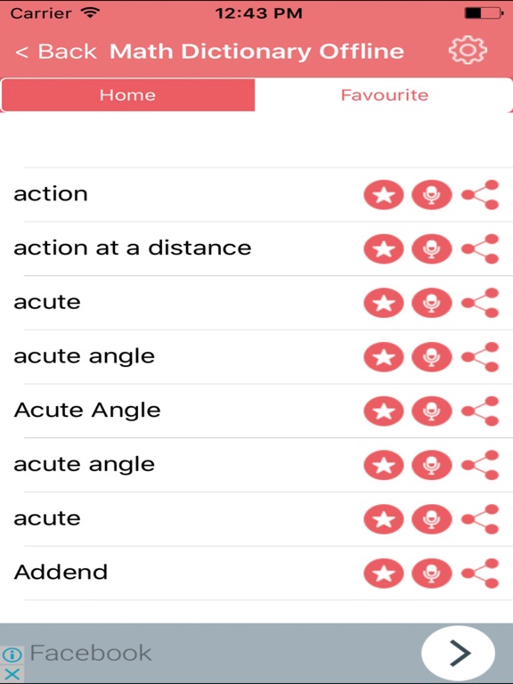 Screenshot #5 pour Math Dictionary