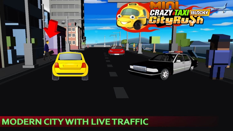 Mini Crazy Taxi Driver - Blocky Pixel City Rush