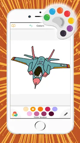 Game screenshot Air Plane Flight Coloring Book for kidออ hack