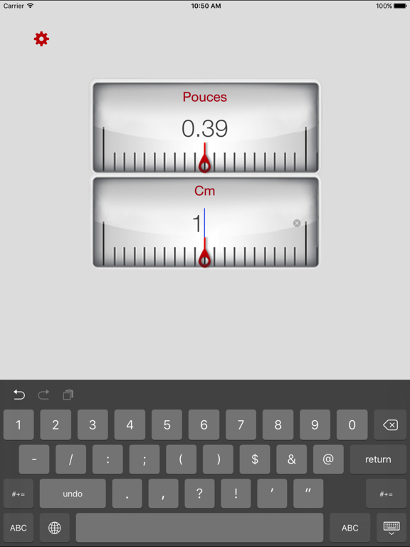 Screenshot #5 pour Pouces Centimètre