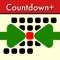 This application displays a countdown to an event in days, hours, minutes and seconds