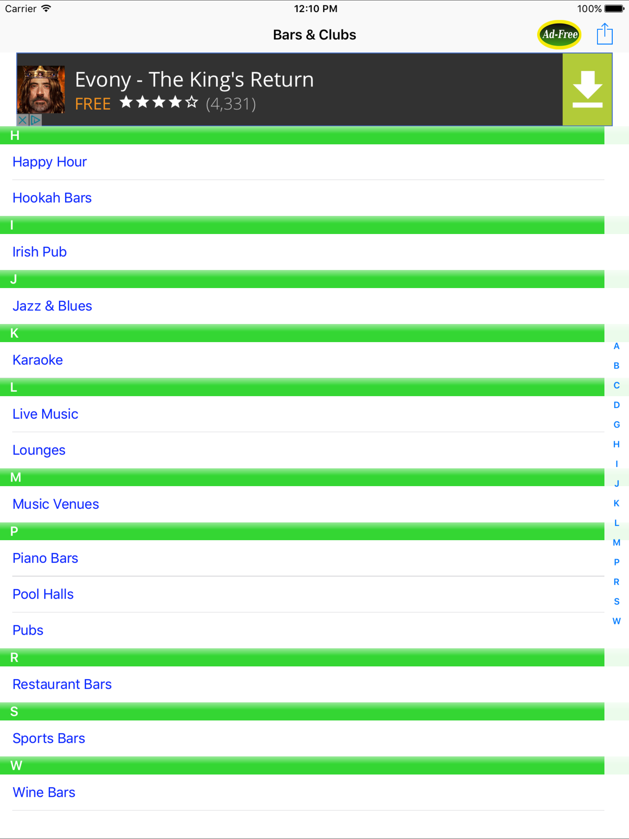 Bar & Happy Hour Finder: Find Your Nearest Bars