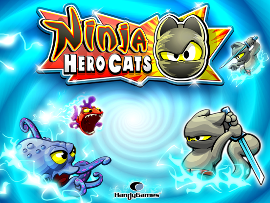 Ninja Hero Cats iPad screenshot 1 - Games app