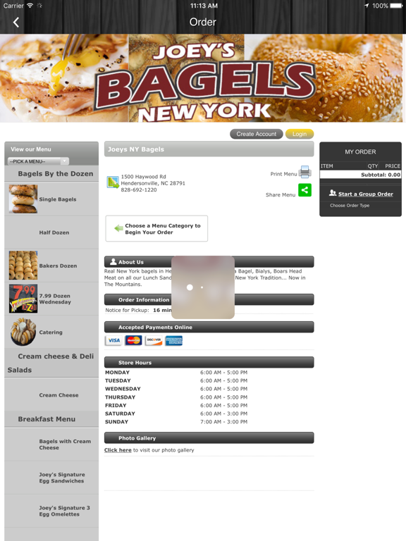 Screenshot #6 pour Joeys NY Bagels Online Ordering