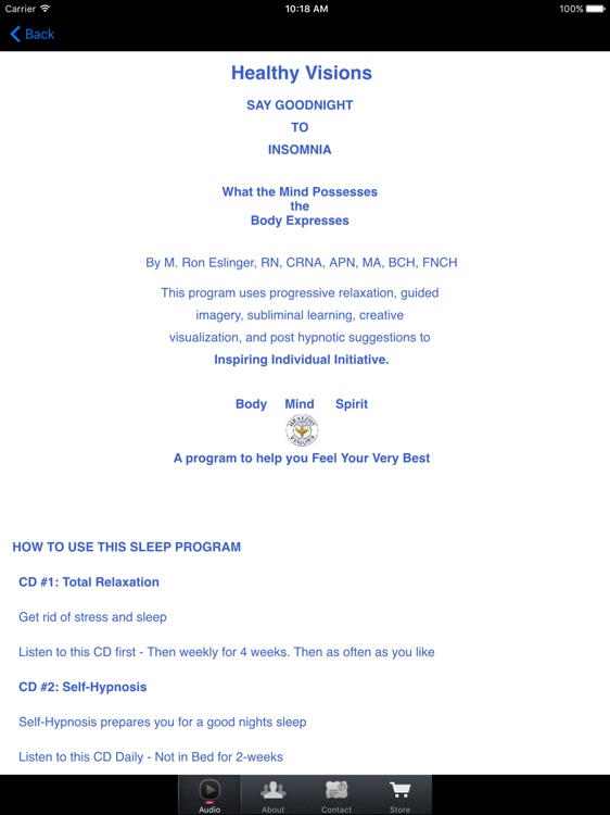 Say Good Night to Insomnia for iPad