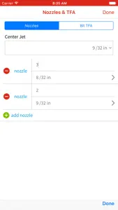 Drill Bit Nozzle Calculator screenshot #3 for iPhone