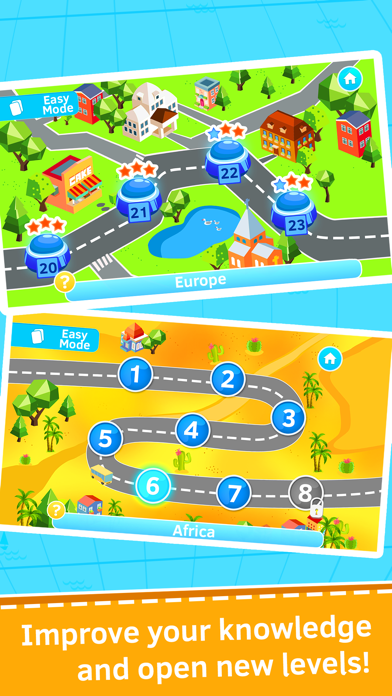 Geography quiz world countries, flags and capitals Screenshot