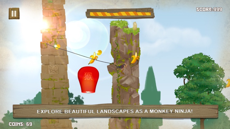 Rope Hanger: Monkey Ninja