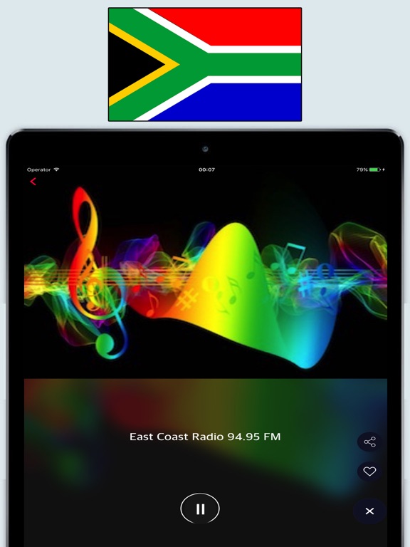 Radio South Africa FM / Radio Stations Online Live iPad screenshot 5 - Music app