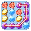 Jewels Pop - one touch drawing 3match game Jewels Pop - one touch drawing 3match game