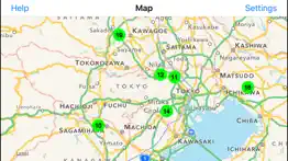 radiation map tracker displays worldwide radiation iphone screenshot 3