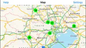 Radiation Map Tracker displays worldwide radiation screenshot #3 for iPhone