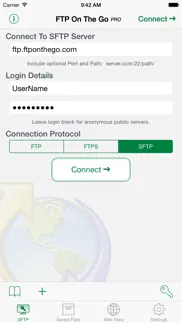 ftp on the go pro iphone screenshot 1