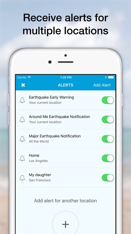eQuake - Earthquake Alerts & Sensor Network