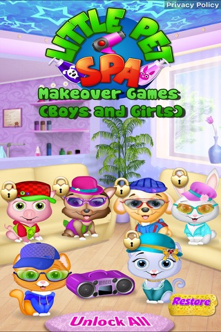 Little Pet Spa - Makeover Games (Boys and Girls)のおすすめ画像1