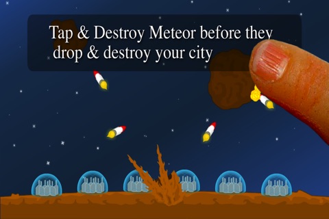 Missile Defense Meteor asteroid smasher screenshot 2