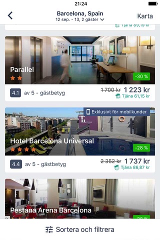 MrJet - Hotell, Flyg, Hyrbil screenshot 2