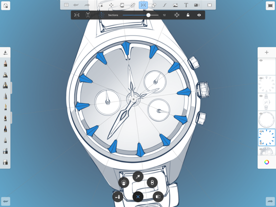 Screenshots of Autodesk SketchBook for iPad