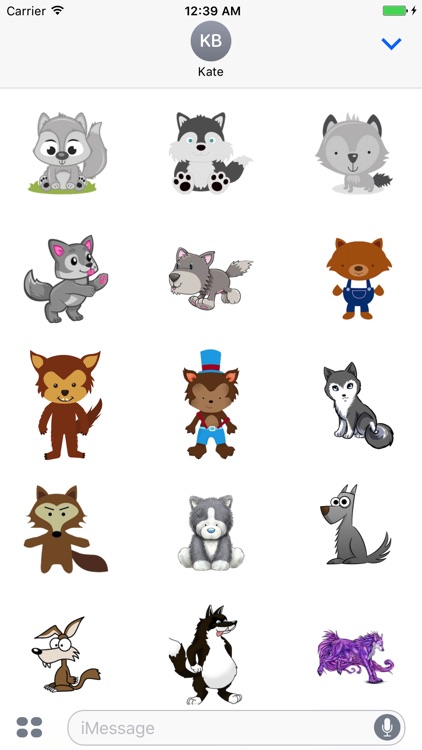 WolvesCute - Awesome Wolves Emoji And Stickers