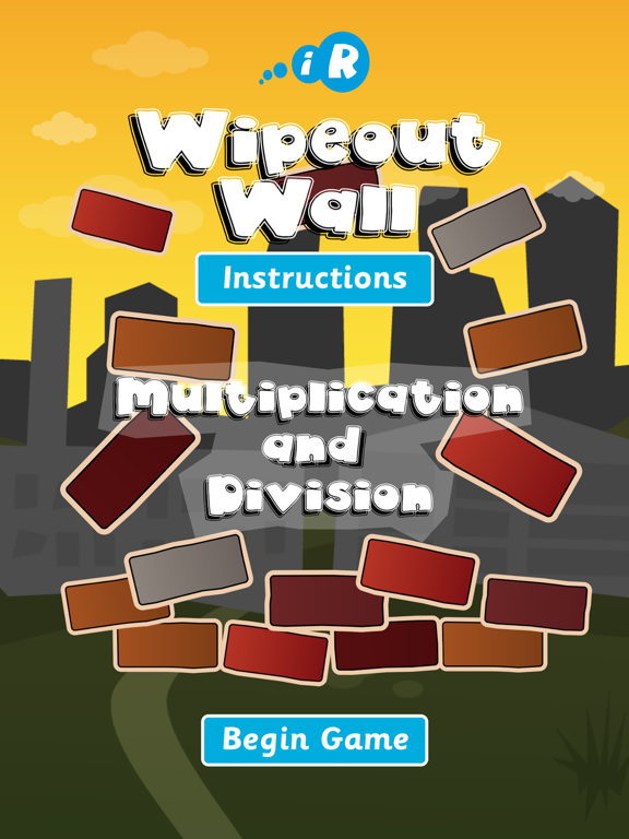 Wipeout Wall for iPad (Multiplication & Division)のおすすめ画像1