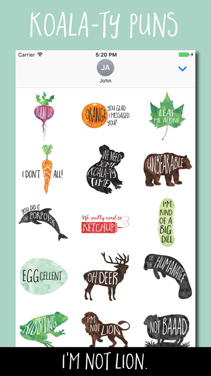Sticky Puns - Punny stickers for messages