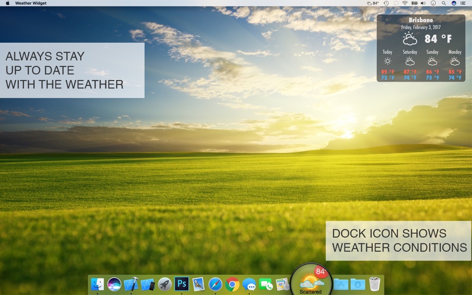 #4. Weather Widget Live + (macOS) By: Voros Innovation