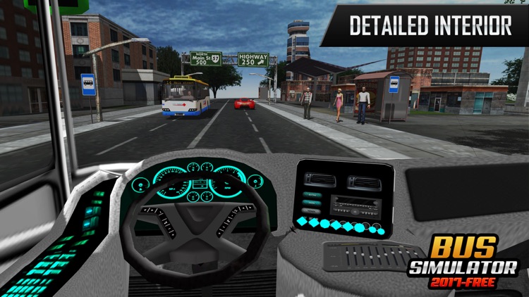 bus simulator 2017 - city coach bus driving 3d screenshot-4