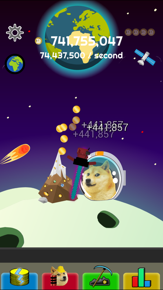 #4. Doge Miner - Doge Coin Clicker (iOS) Podle: Albert Kornas