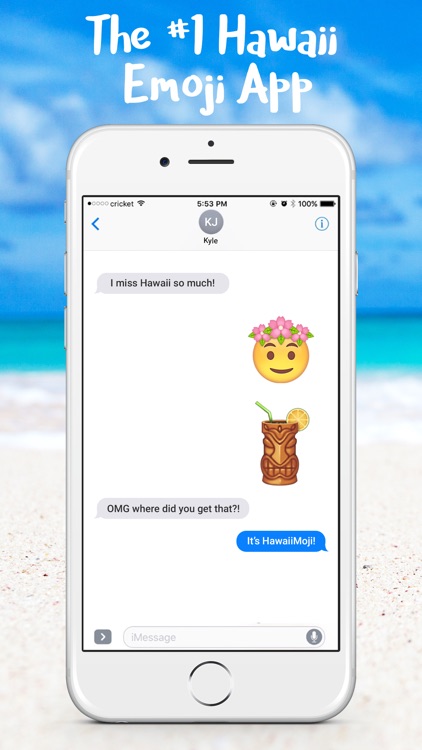 HawaiianMoji - Hawaii Food & Drink Emoji Stickers