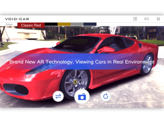 VOID CAR-AR Car Presentation iPad screenshot 1 - Entertainment app