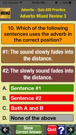 Game screenshot easyLearn Adverbs in English Grammar hack