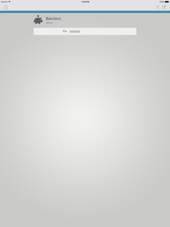 Safekeeper iPad screenshot 2 - Productivity app