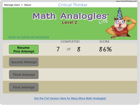 Math Analogies™ Level 2 (Lite)のおすすめ画像4