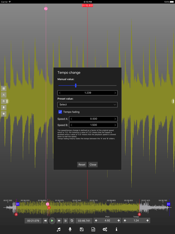Screenshot #6 pour Music Speed Changer Pro 2
