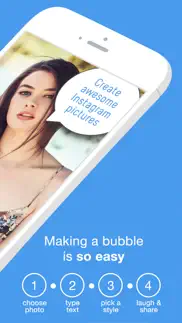 bubble+ add speech captions & quotes to photos iphone screenshot 2