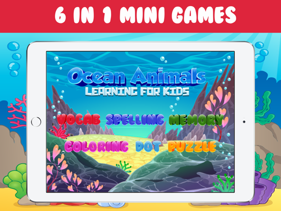 Screenshot #4 pour Mer Animaux Des gamins Anglais Phonétique Lis