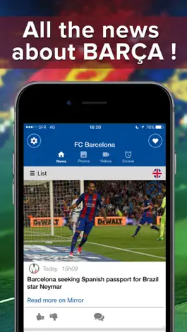 Game screenshot Barcelona Addict : News, videos and alerts apk