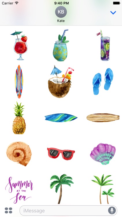 Pretty Summer Holiday Stickers Pack