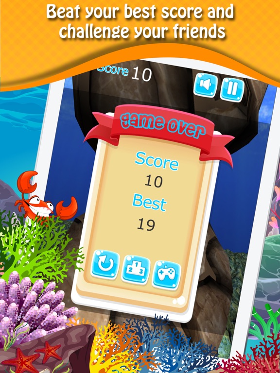 Screenshot #4 for Splashy Fish - Underwater flappy gold fish game