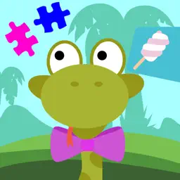 Fun Jungle Animals - Puzzles and Stickers for Kids app icon