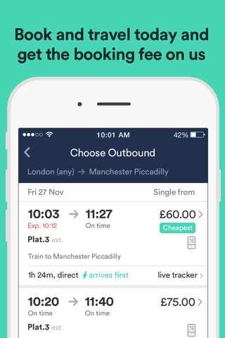 Trainline: Buy train tickets screenshot 2