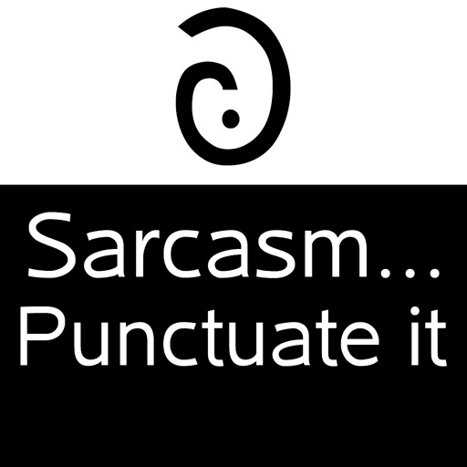 SarcMark - Sarcasm Punctuation Stickers - AppWisp.com