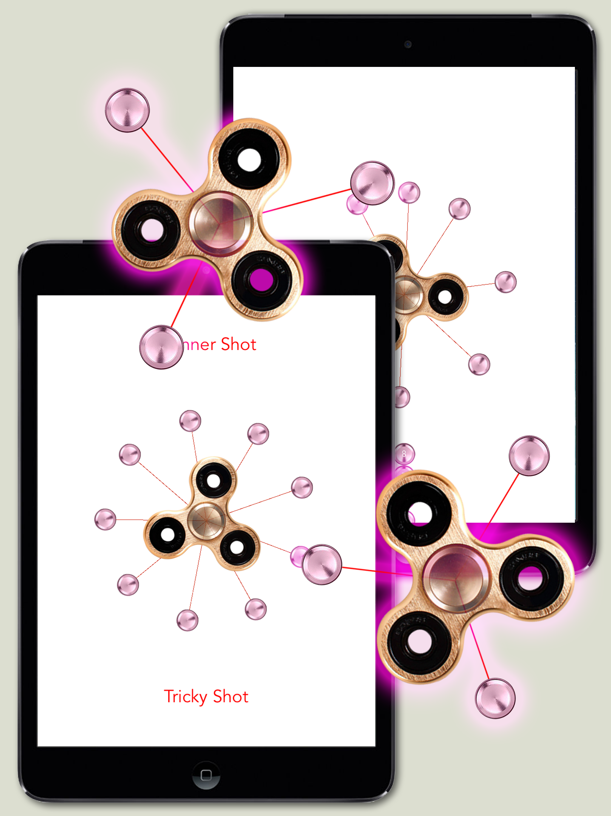 Spinner Shot - Tricky Shot of Fidget Spinner Theme