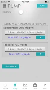 iTIVA Anesthesia screenshot #3 for iPhone