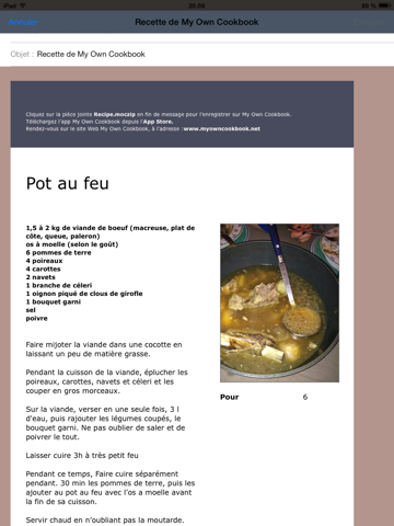 Screenshot #6 pour My Own Cookbook