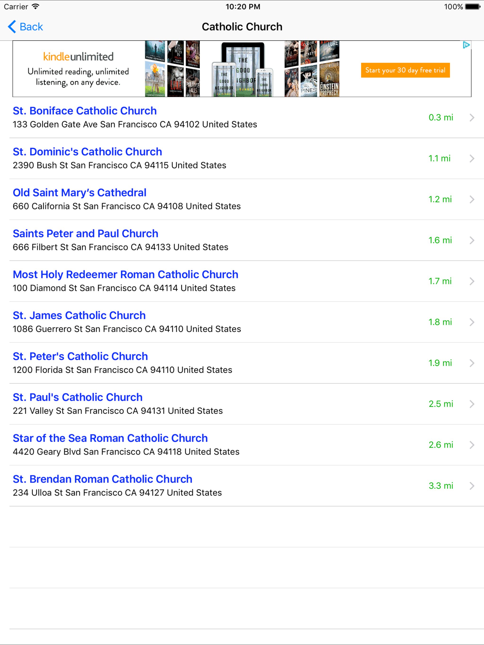 Church Finder: Find & Locate Nearby Churches