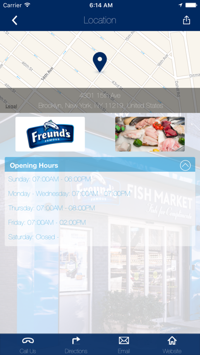 Freund's Famous Fish Market Screenshot 3 - AppWisp.com Freund's Famous Fish Market Screenshot 3 - AppWisp.com