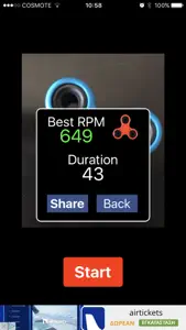 RPM - Fidget Spinner Speed Meter screenshot #4 for iPhone