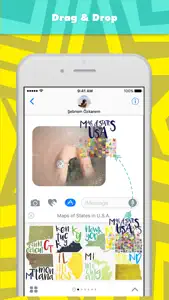Maps of States in U.S.A. stickers for iMessage screenshot #3 for iPhone